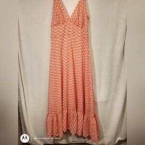 SHE LIKES PINK WHITE FLORAL LACE SLEEVELESS STRAP SIZE MEDIUM